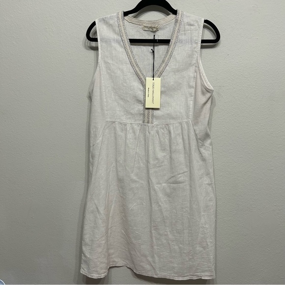 Terzo Millennio made Italy Linen Dress size M - Picture 1 of 6